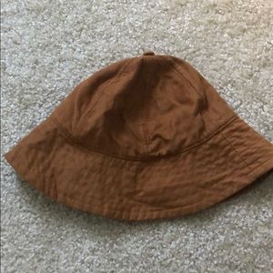 Brown bucket hat